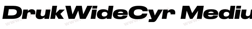 DrukWideCyr Medium字体转换